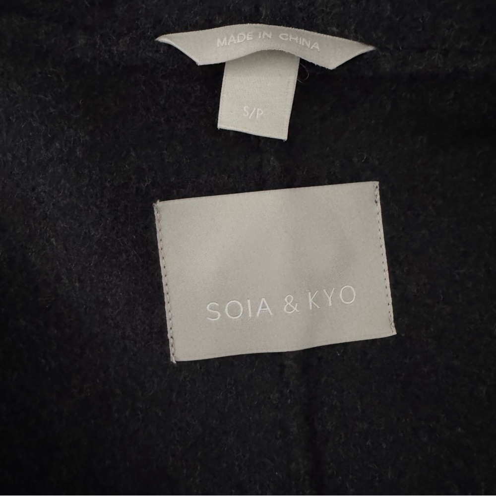 Soia & Kyo Wool Belted Wrap Coat - Picture 7 of 11